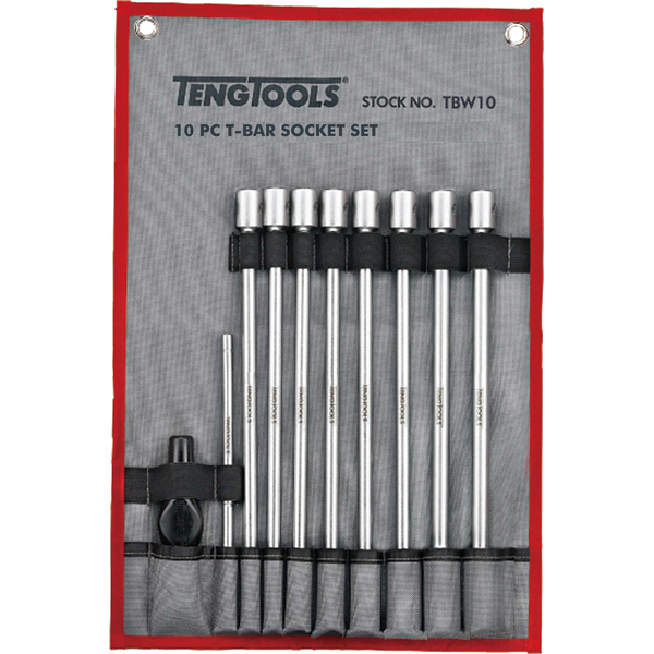 3/8" Drive T Bar Deep Metric Socket Set (Handy Tool Roll)